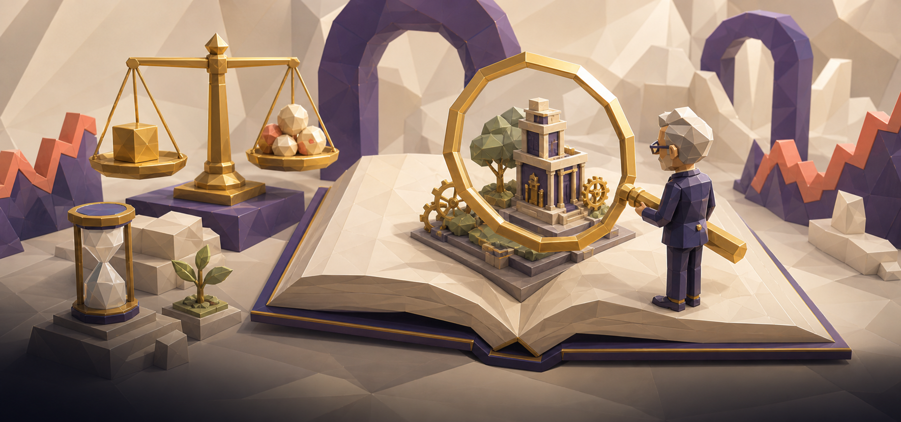 كتاب بغلاف جلدي مع نظارة قراءة وقلم حبر